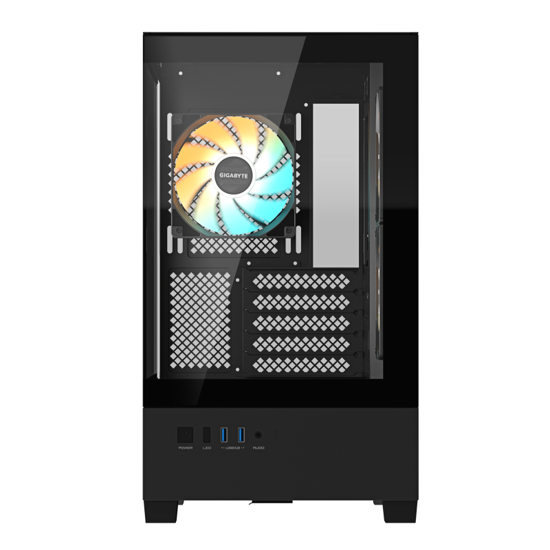 Кутия GIGABYTE C201 PANORAMIC + 3 ARGB Вентилатора - Image 3