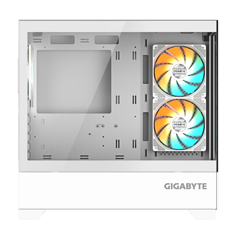 Кутия GIGABYTE C201 PANORAMIC ICE + 3 ARGB Вентилатора - Image 4