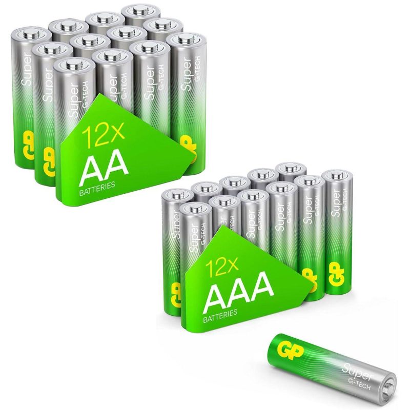 GP SUMMER PACK Алкални батерии  Super AA x 12 бр. + Super AAA x 12 бр. + Fan/ Вентилатор/  GP BATTERIES - Image 3