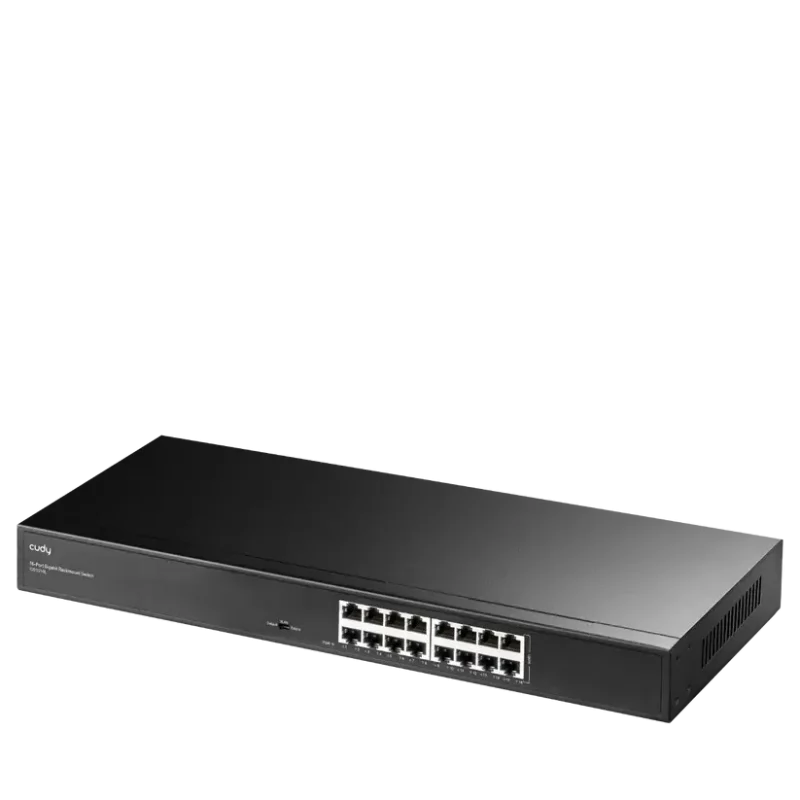 Суич  Cudy GS1016L, 16x порта, 10/100/1000, за 19"rack, метален - Image 3