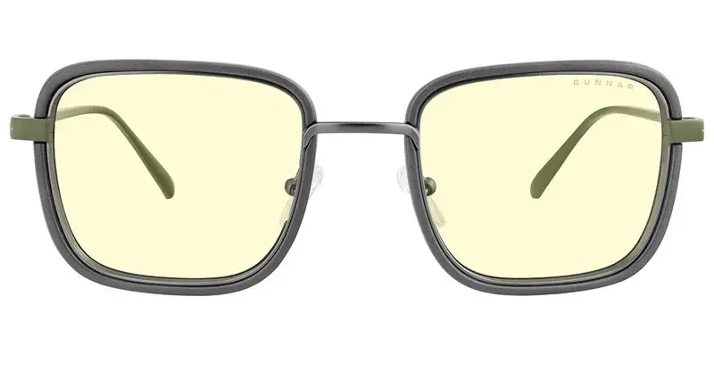 Геймърски очила GUNNAR Fallout Vault 33 Gunmetal/Olive - Amber