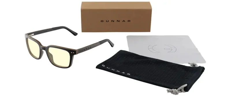 Компютърни очила GUNNAR Muir Ebony (wood), Amber - Image 6