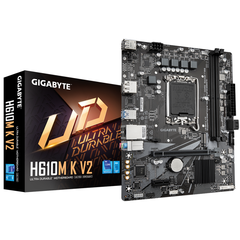Дънна платка GIGABYTE H610M K V2 DDR5, socket 1700, Micro ATX - Image 4