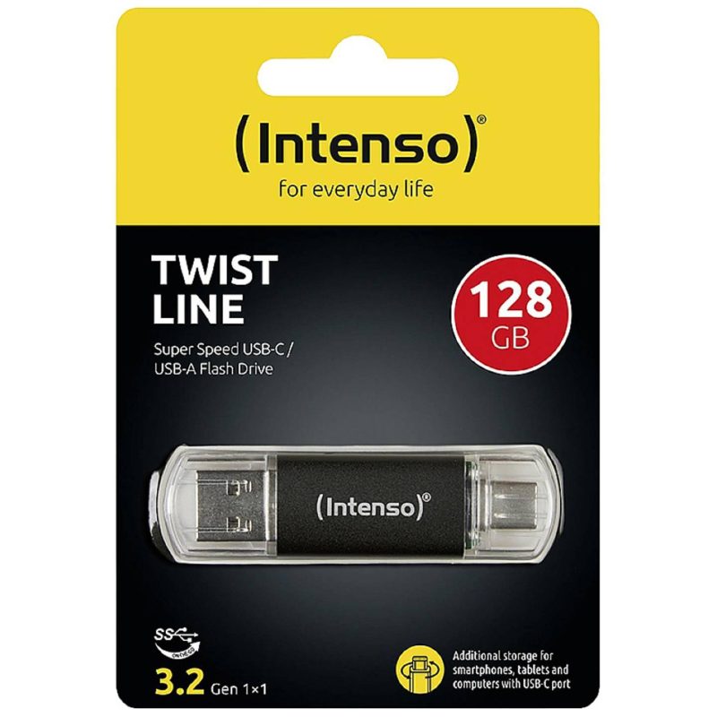 Intenso USB Flash Drive 3.2 128GB Twist Line - Image 5