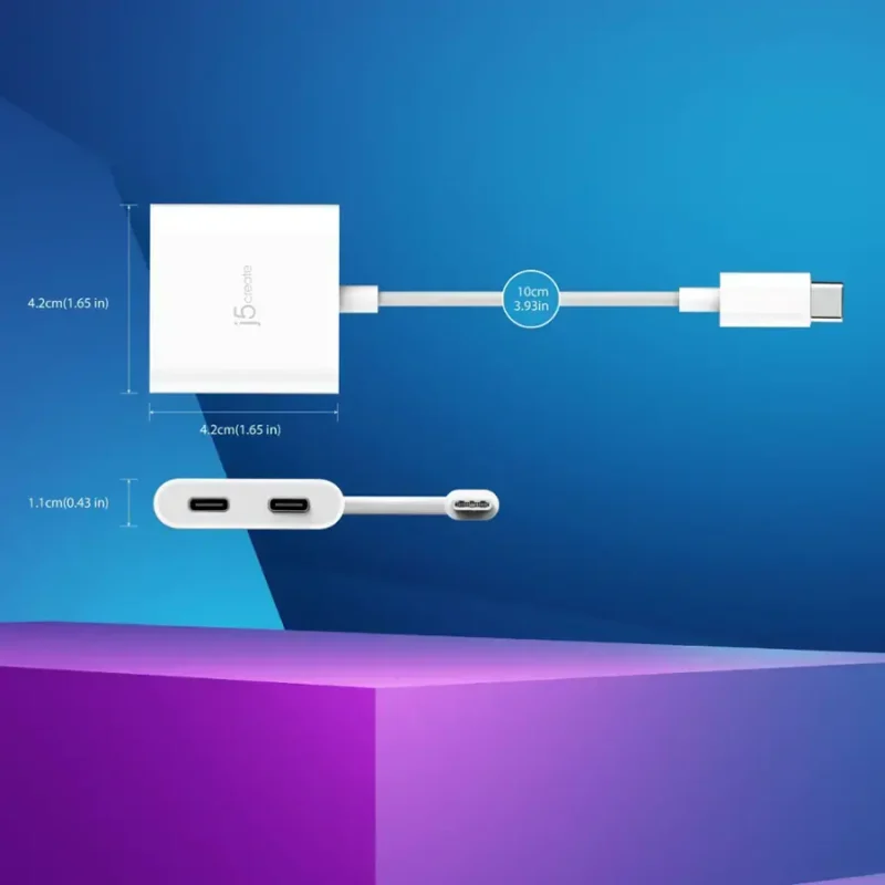 j5create USB-C® към Dual USB-C Адаптер - Image 4