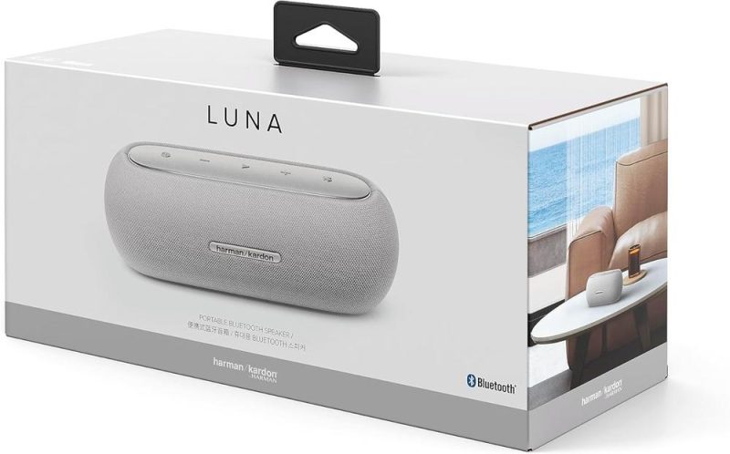 Блутут колонка Harman Kardon LUNA 1x25W RMS + 1x15W RMS, Waterproof, Rechargable battery, Grey - Image 6