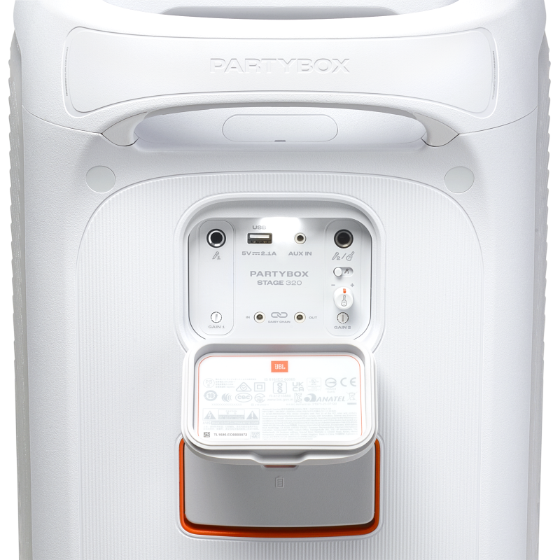 Блутут колона JBL PartyBox Stage 320, 240W - Бяла - Image 9