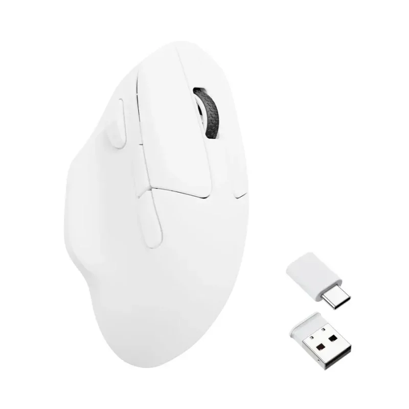 Безжична мишка Keychron M7 1000Hz, Matte White - Image 2