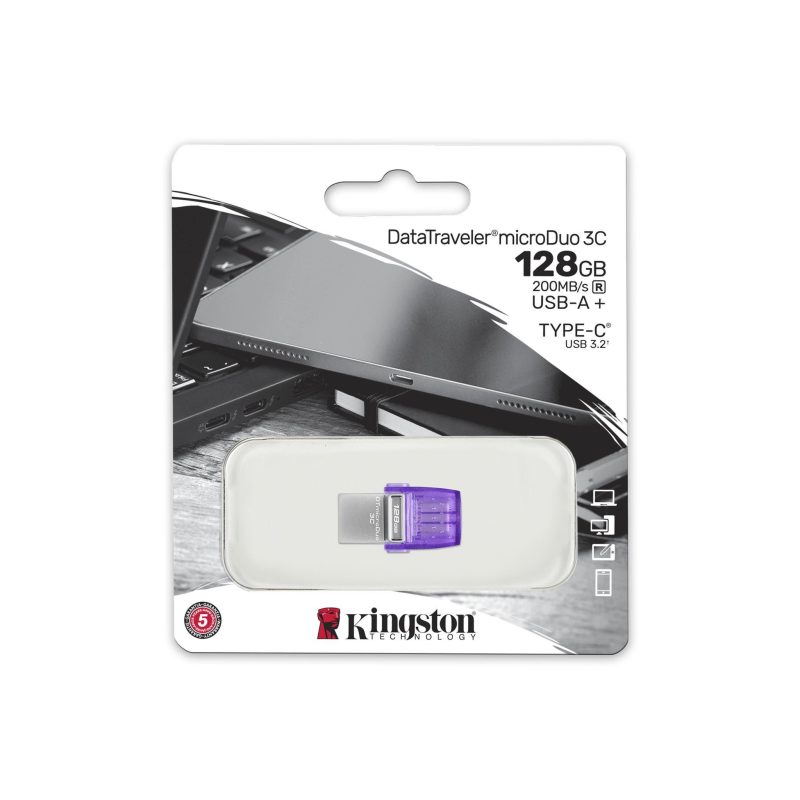 USB памет KINGSTON DataTraveler microDuo 3C 128GB - Image 3