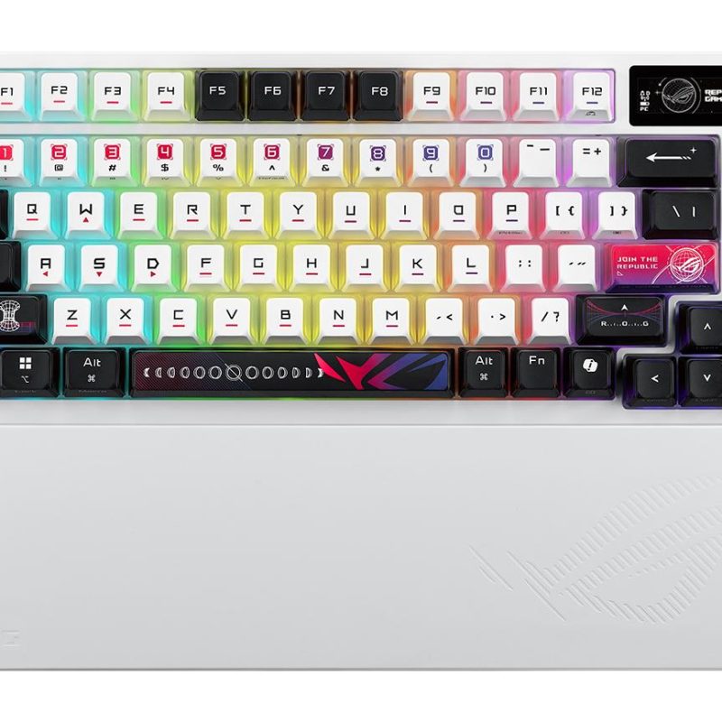 Геймърска безжична Клавиатура ASUS ROG Azoth X - White