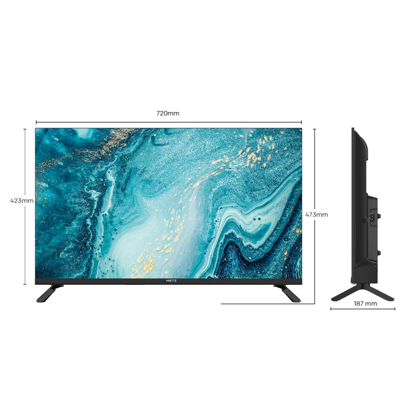 METZ Телевизор 40MTE2000Z 40" LED TV, HD, черен - Image 2