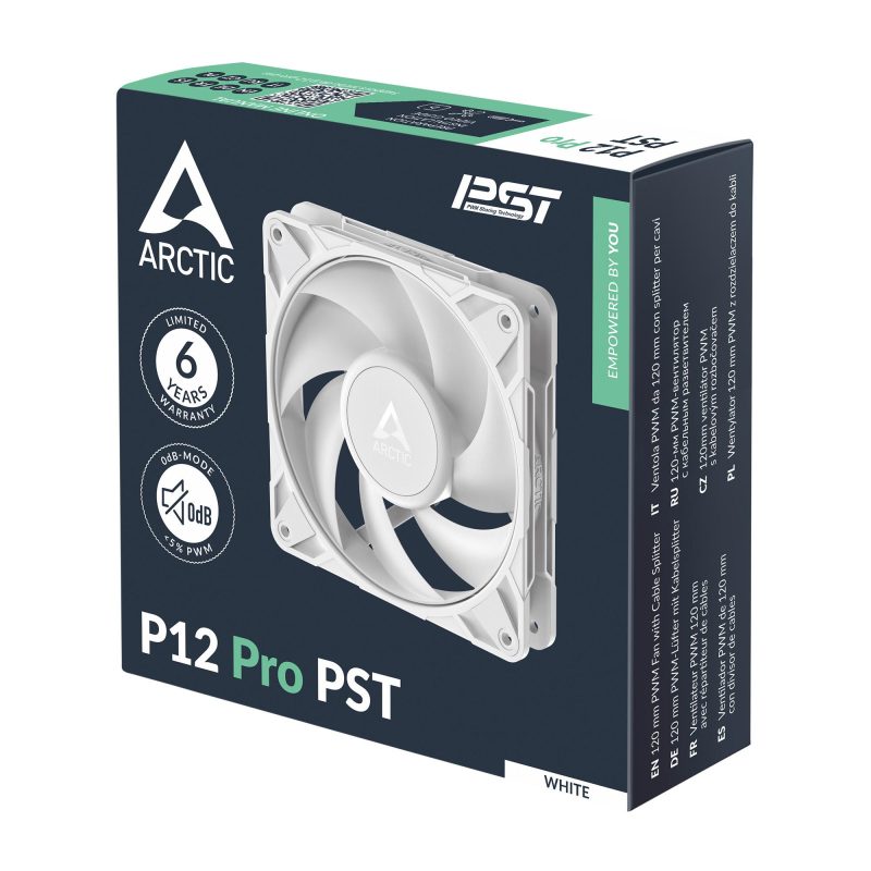Вентилатор ARCTIC P12 Pro PST White - 120mm PWM - Image 6