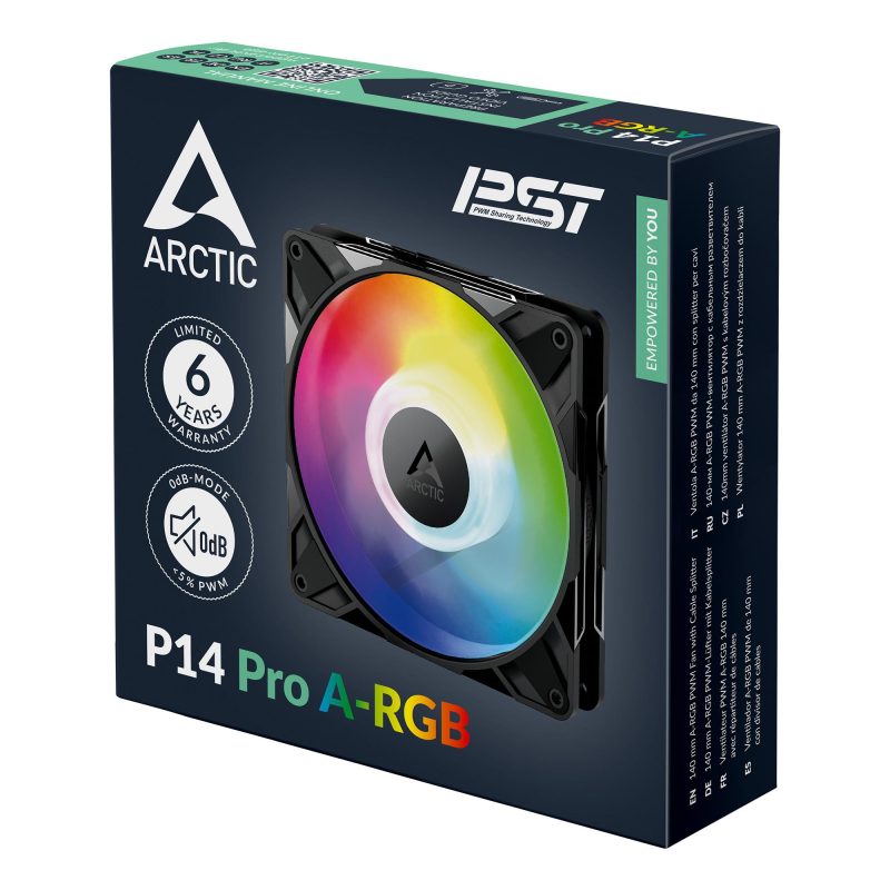 Вентилатор ARCTIC P14 Pro A-RGB - 140mm PWM - Image 8
