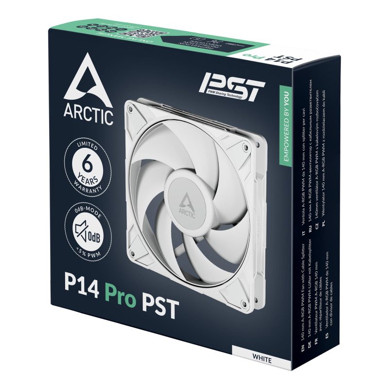 Вентилатор ARCTIC P14 Pro PST White - 140mm PWM - Image 6