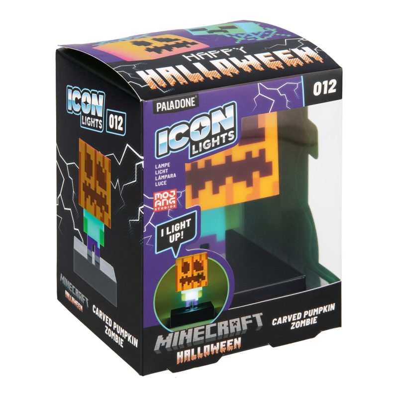 Статуетка Paladone Icons: Minecraft - Zombie Jack O Lantern Light PP15302MCF - Image 4