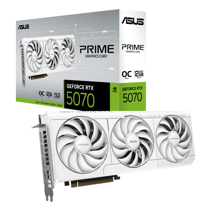 Видео карта ASUS PRIME RTX 5070 White OC 12GB GDDR7 - Image 8