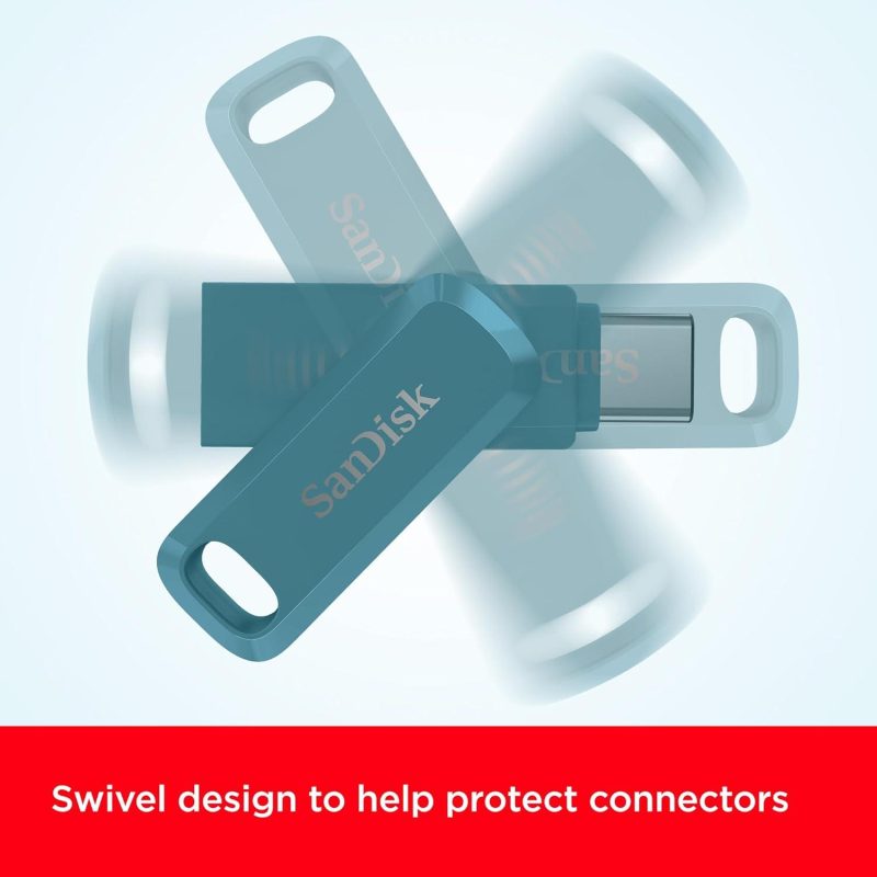 SanDisk Флаш памет 256Gb Ultra Drive Go USB-C Type-C, BLUE - Image 2