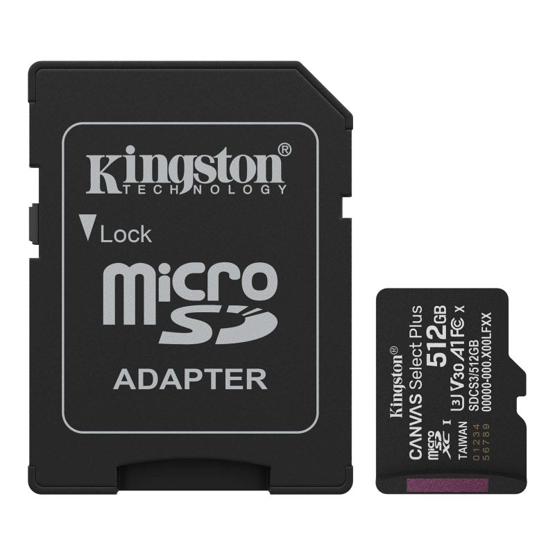 Карта памет Kingston Canvas Select Plus, microSDXC 512GB - Image 2