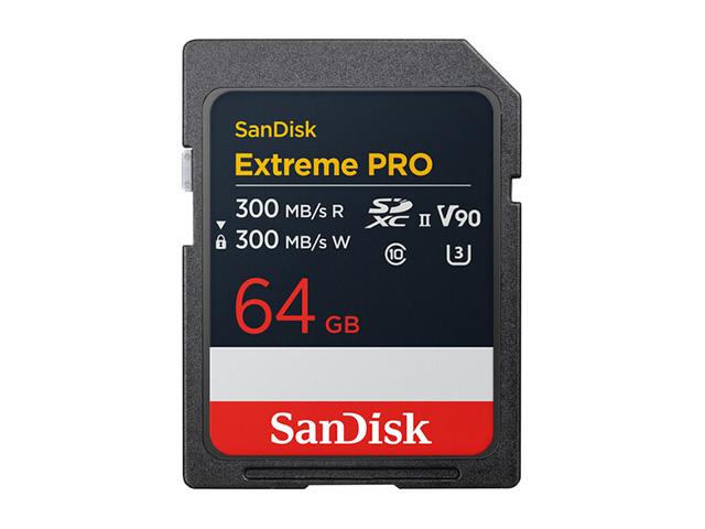 SanDisk Карта памет Extreme Pro SDXC 64GB 300MB/s & 200Mb/s Class 10 V90 UHS-II