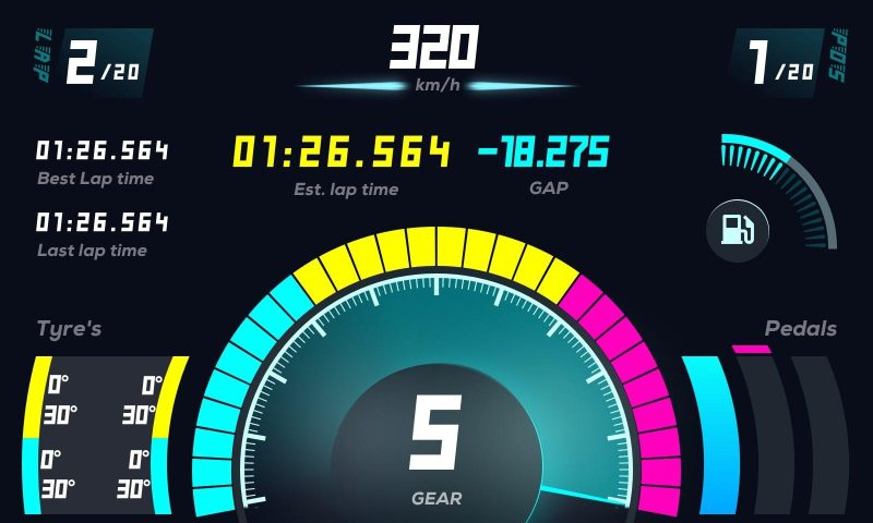 Дигитално табло MOZA RM Dashboard - Image 4