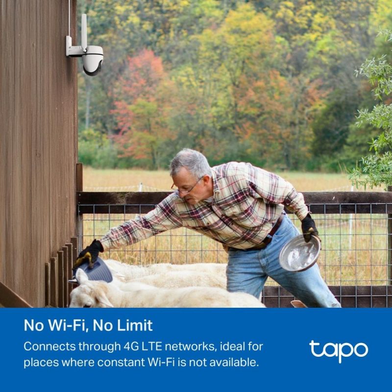 Външна охранителна 4G LTE камера TP-Link Tapo C501 - 1080P Pan/Tilt - Image 5
