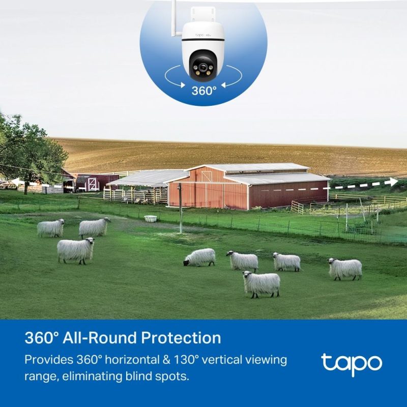 Външна охранителна 4G LTE камера TP-Link Tapo C501 - 1080P Pan/Tilt - Image 4