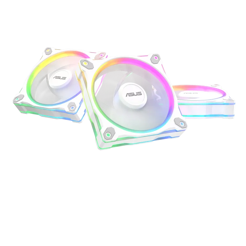 Комплект Вентилатори 3в1 ASUS PRIME MR120 ARGB Reverse White Edition - Image 2
