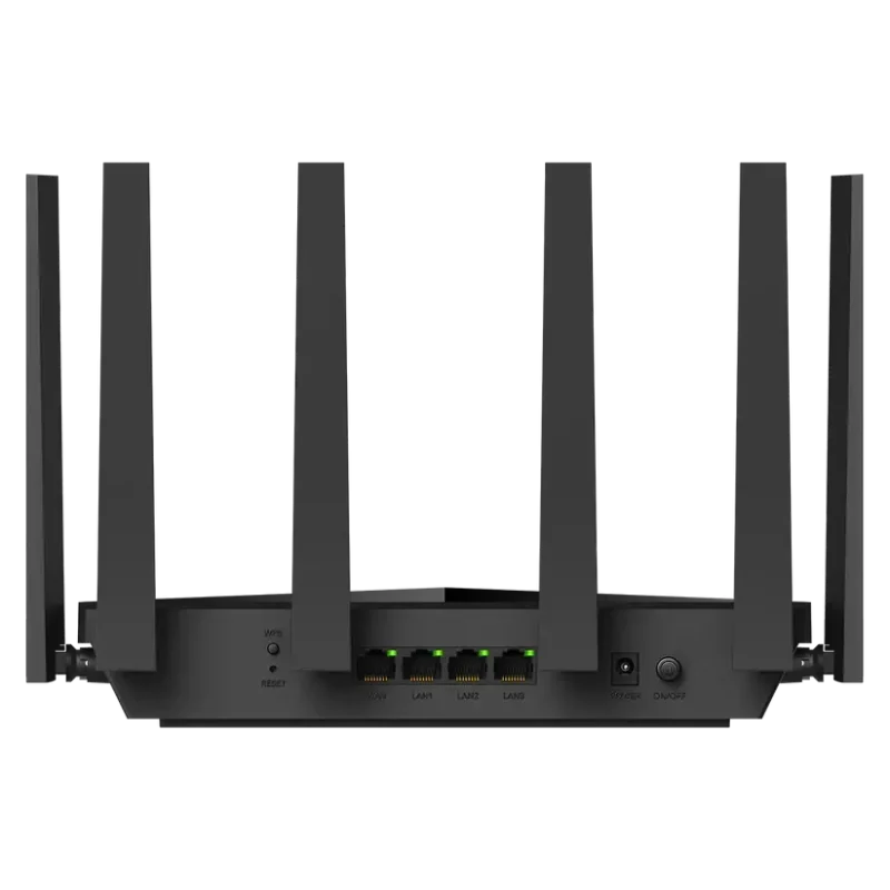 Безжичен рутер Cudy WR11000, BE11000 Tri Band Wi-Fi 7, 4x2.5Gbps порт, 6x5dBi антени - Image 2
