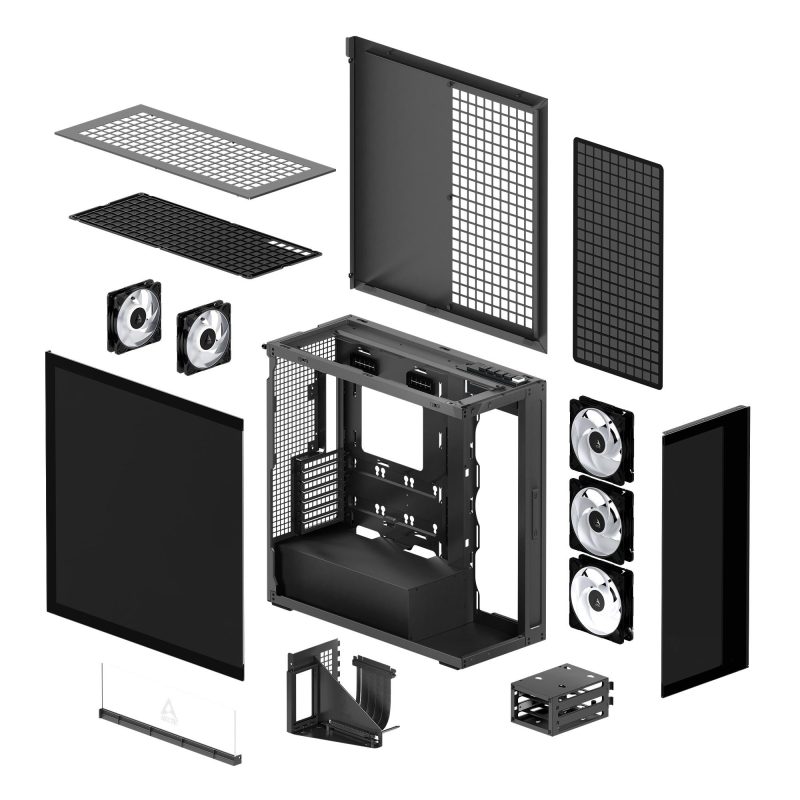 Кутия за компютър Arctic Xtender VG Mirror - Black Mid-Tower - Image 8