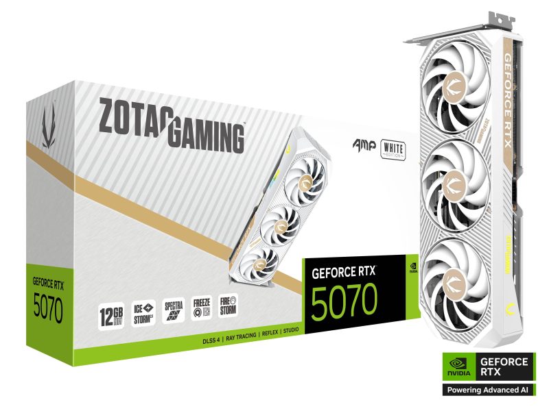 Видео карта ZOTAC GAMING RTX 5070 AMP White Edition 12GB GDDR7 - Image 7