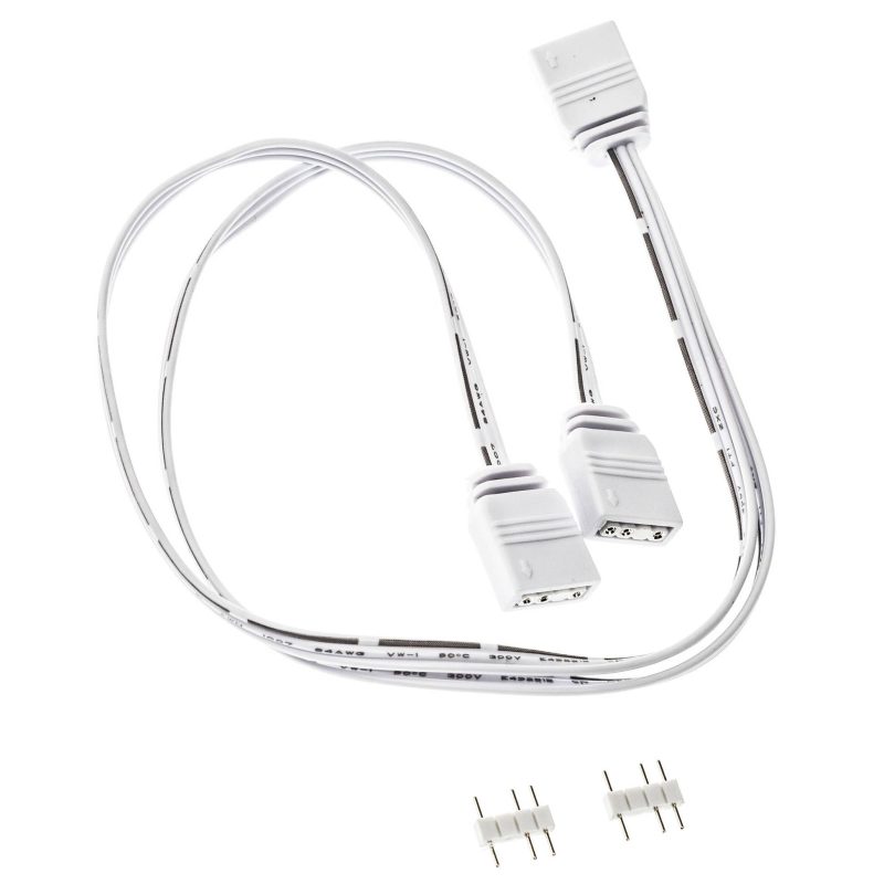 Кабел Kolink ARGB 1-2 Сплитер - 30 cm Бял - Image 2