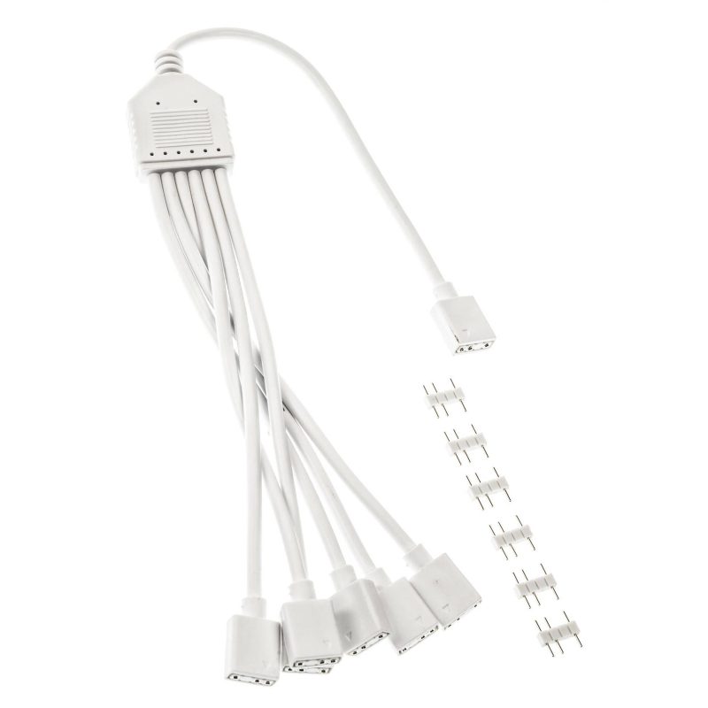 Кабел Kolink ARGB 1-6 Сплитер - 30 cm Бял - Image 2