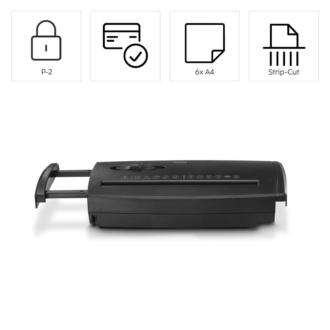 HAMA Шредер „Classic S60“, ниво на сигурност P2 T2 E2 - Image 10