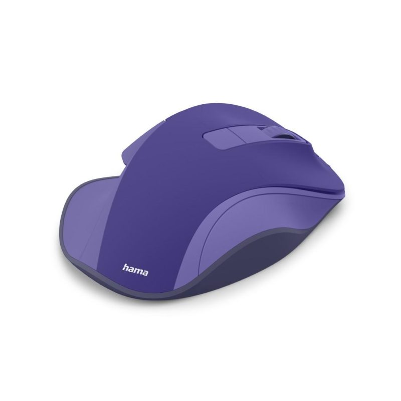 HAMA Безжична оптична мишка WM-500 Recharge, 6 бут.,800/1200/1600 dpi, безшумна, лилаво - Image 4