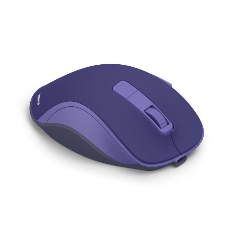 HAMA Безжична оптична мишка WM-500 Recharge, 6 бут.,800/1200/1600 dpi, безшумна, лилаво - Image 5
