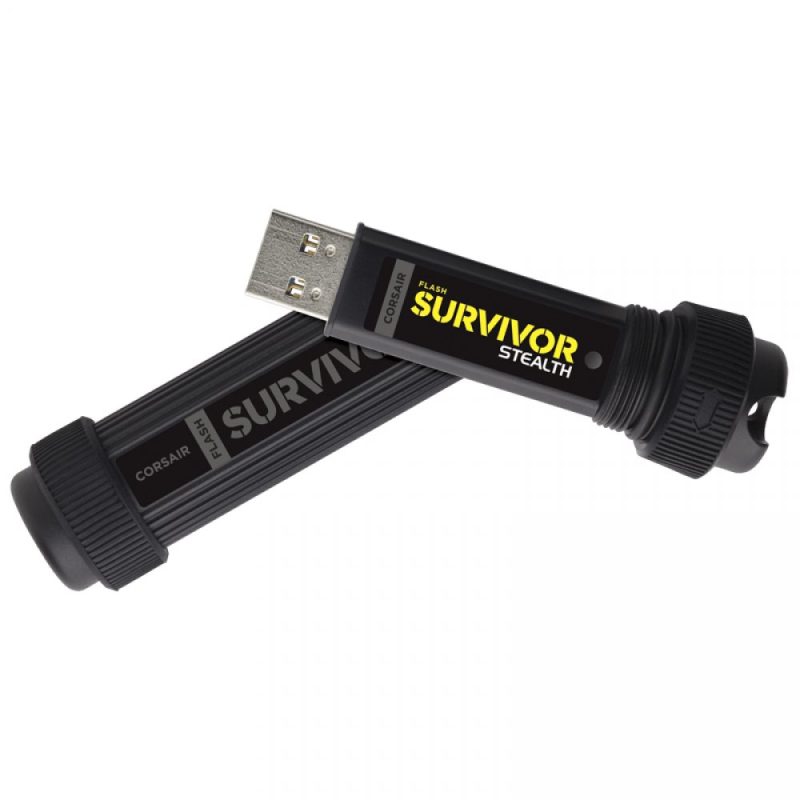 CORSAIR Flash Survivor Stealth USB 3.0 128GB, Military-Style Design