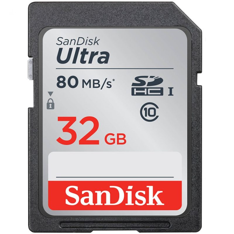 SanDisk Ultra SDHC 32GB 80MB/s Class 10 UHS-I;