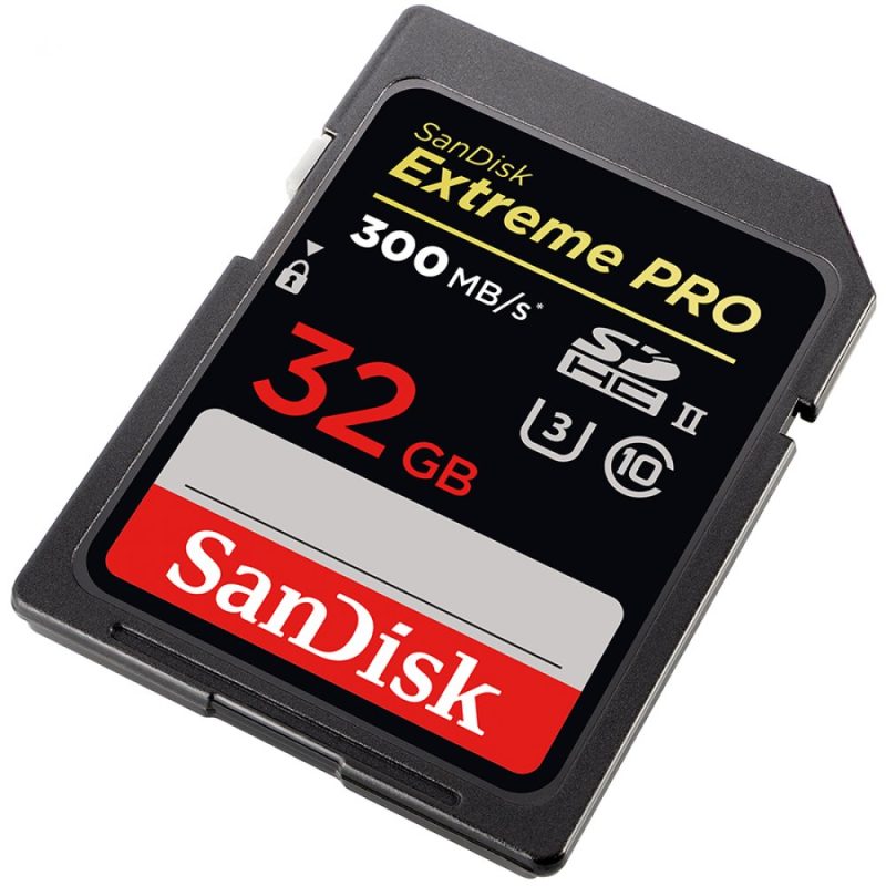 SanDisk Extreme Pro SDHC 32GB - 300MB/s UHS-II;