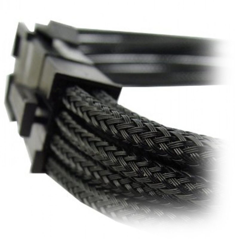 GELID 8pin EPS Power extension cable 30cm individually sleeved BLACK, 18 AWG