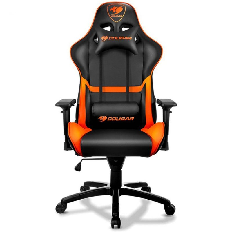 COUGAR Armor Gaming Chair, Piston Lift Height Adjustment,180º Reclining,Adjustable Tilting Resistance,3D Adjustable Arm Rest,Full Steel Frame,Ultimate Quality: Class 4 Gas Lift Cylinder