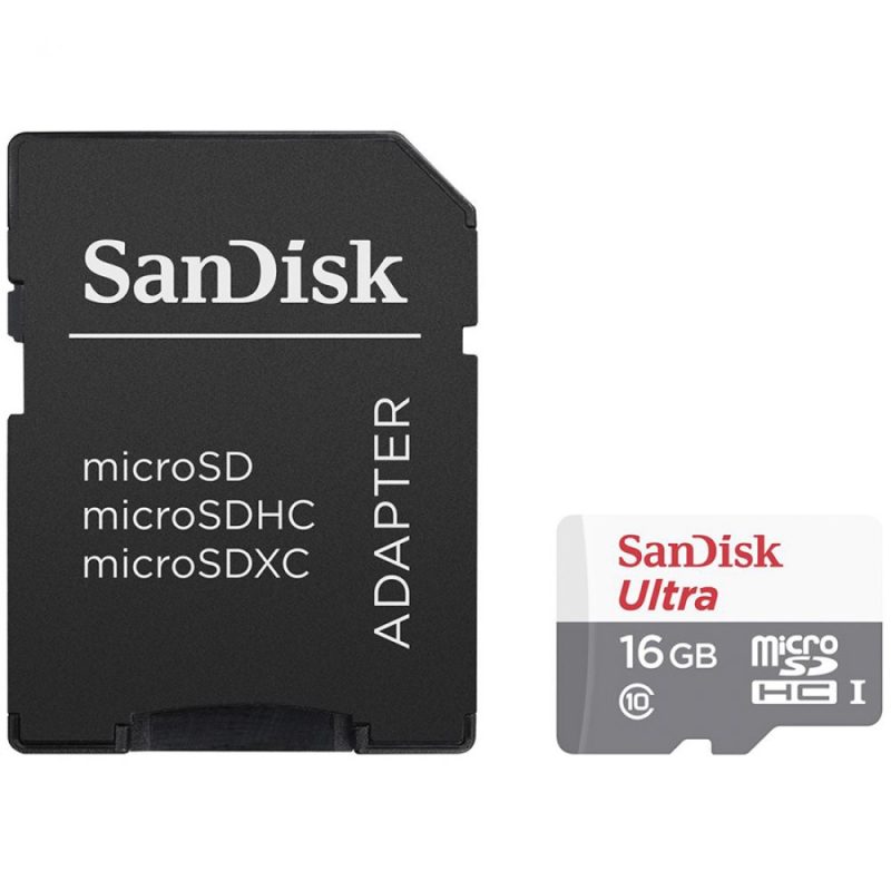 SanDisk Ultra Android microSDHC 16GB 80MB/s Class 10;