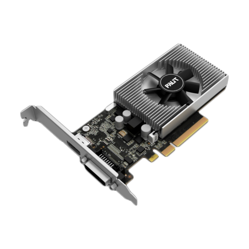 PALIT Video Card GeForce GT 1030 nVidia, 2GB DDR4, 64bit, DVI-D, HDMI, part# NE5103000646-1082F