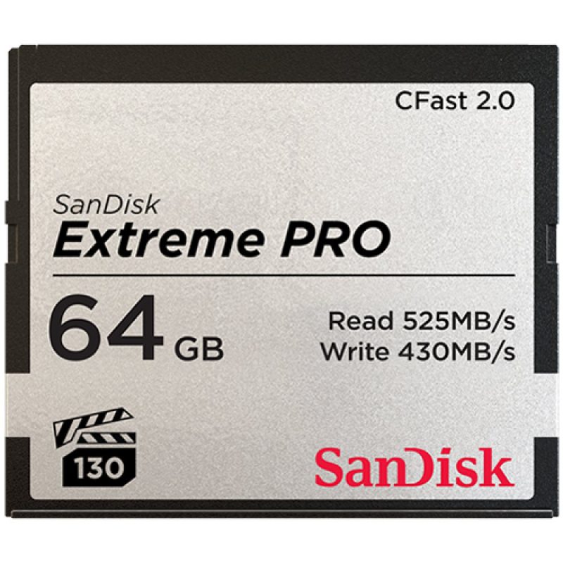 SanDisk Extreme PRO CFAST 2.0 64GB 525MB/s VPG130