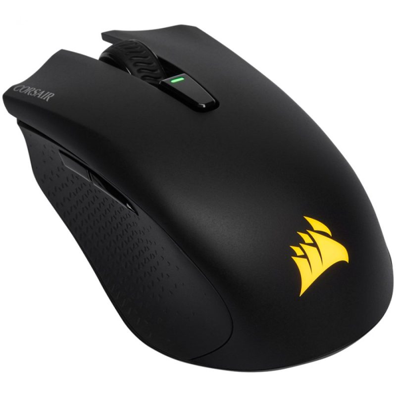 CORSAIR HARPOON RGB WIRELESS, Wireless Rechargeable with SLIPSTREAM, Black, Backlit RGB LED, 10000 DPI, Optical