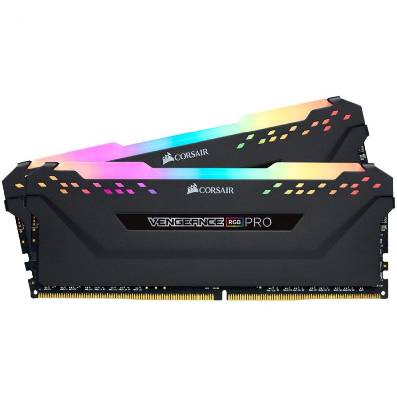 Corsair DDR4, 3600MHz 16GB 2x8GB DIMM, Unbuffered, 18-22-22-42, XMP 2.0, VENGEANCE RGB PRO Heatspreader, RGB LED, 1.35V