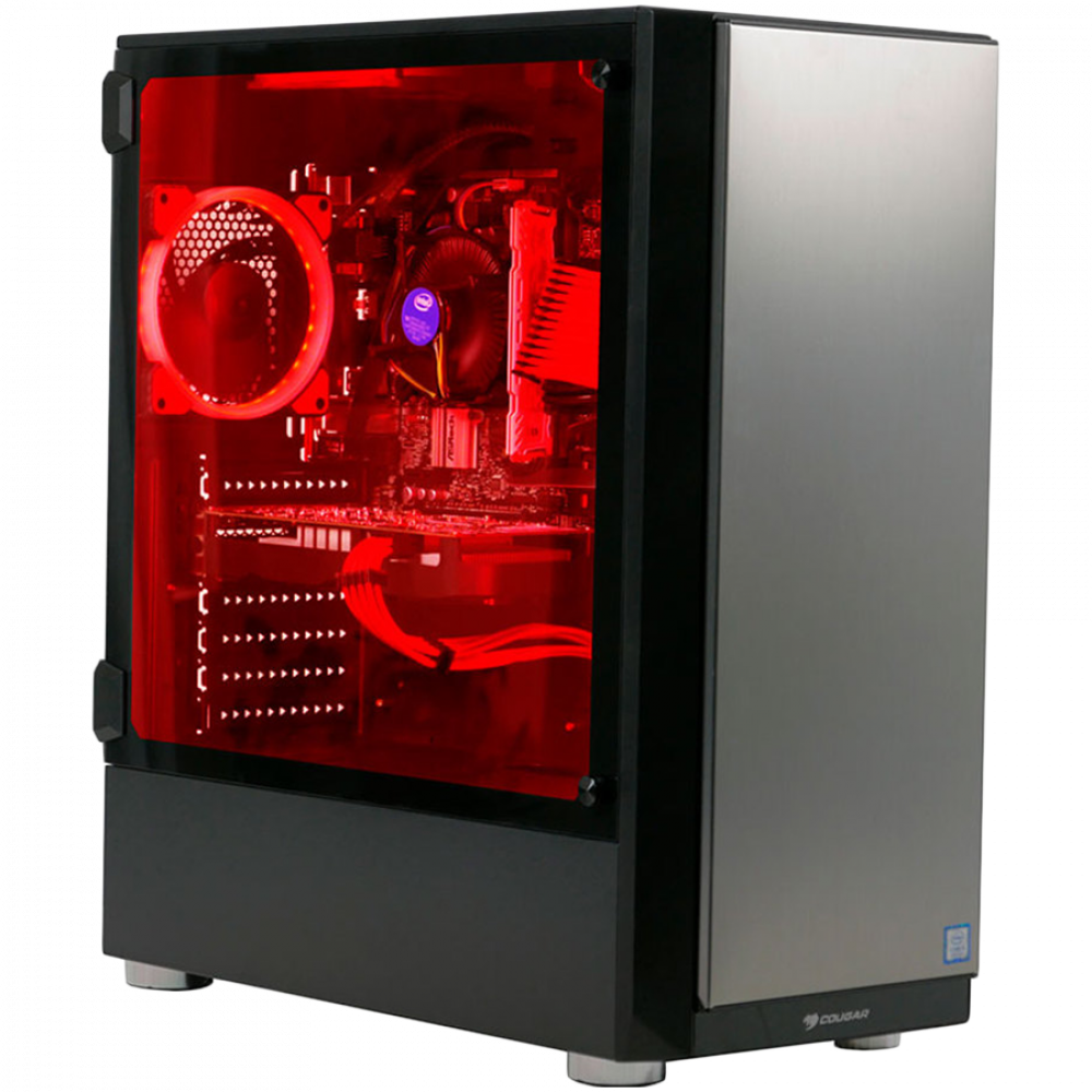 Cougar BLADE, Trofeo case, Intel CPU i3-8100, H310M-HDV, 8GB DDR4 2400, nVidia GTX1050Ti, 3.5" 1TB SATA III-600, 2.5" 240GB SSD, VTE 500W
