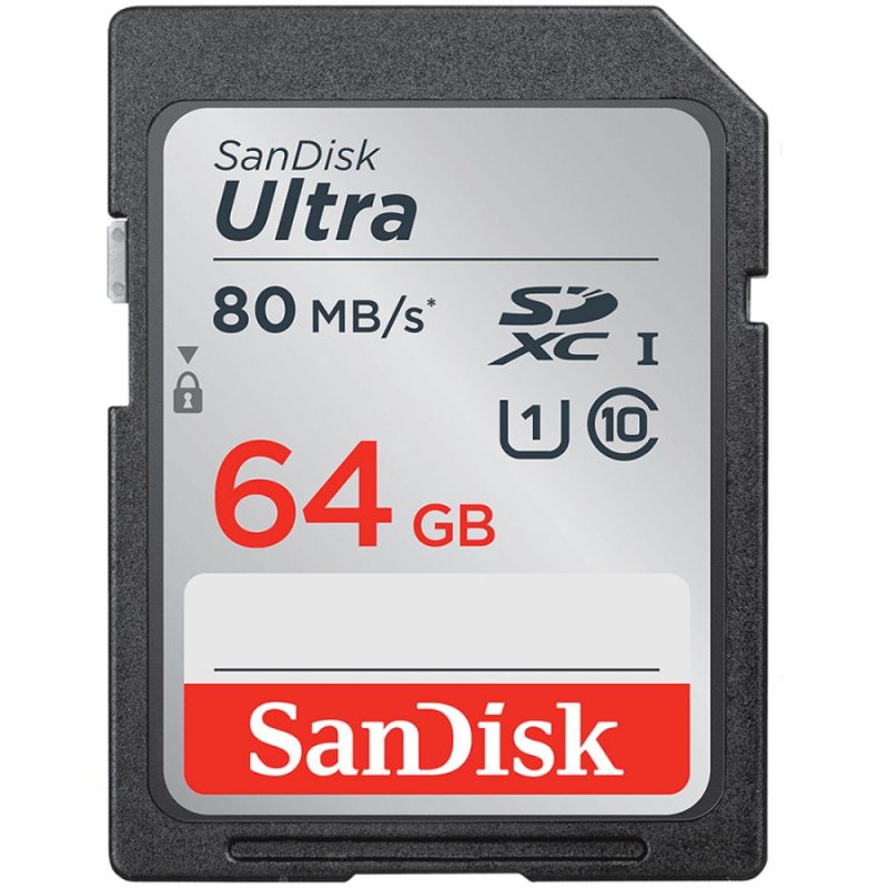SanDisk Ultra 64GB SDXC Memory Card 120MB/s;