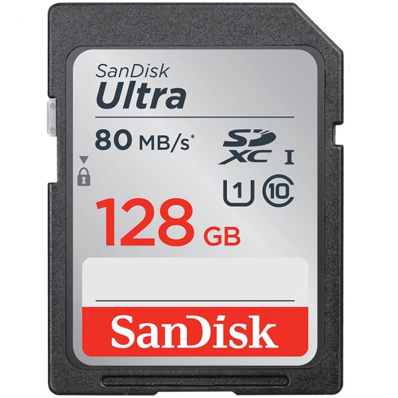 SanDisk Ultra 128GB SDXC Memory Card 120MB/s;