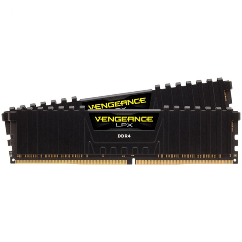 CORSAIR DDR4, 3200MHz 32GB 2x16GB Dimm, Dual Rank, 16-20-20-38, XMP 2.0, Vengeance LPX black Heatspreader, Black PCB, 1.35V