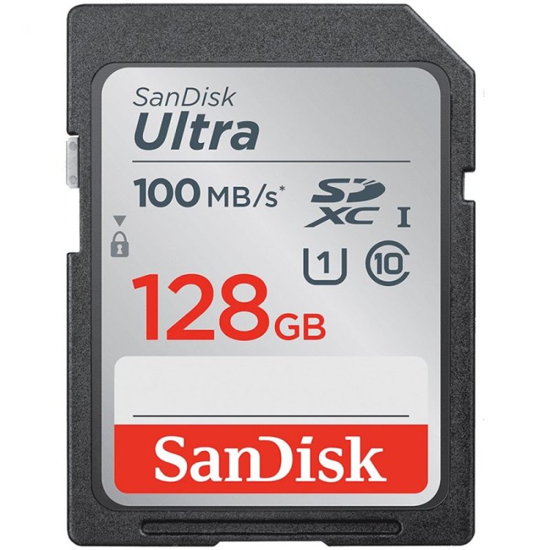 SanDisk Ultra 128GB SDXC Memory Card 100MB/s